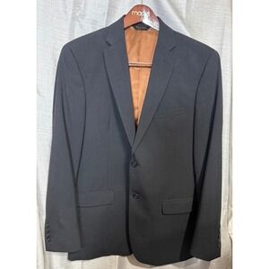 Jos A Bank Men Charcoal Pinstripe 100%  Wool Suit Jacket Blazer and Pants slim